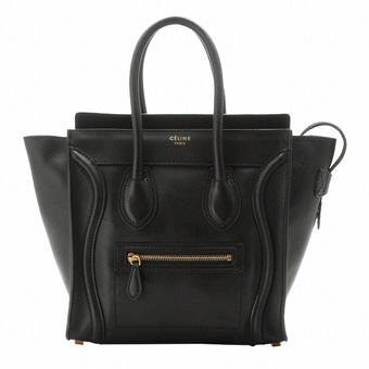 CELINE セリーヌ バッグ コピー 16779 3HSC 38NO ボックス型 ハンドバッグ ブラック（金具：ゴールド）